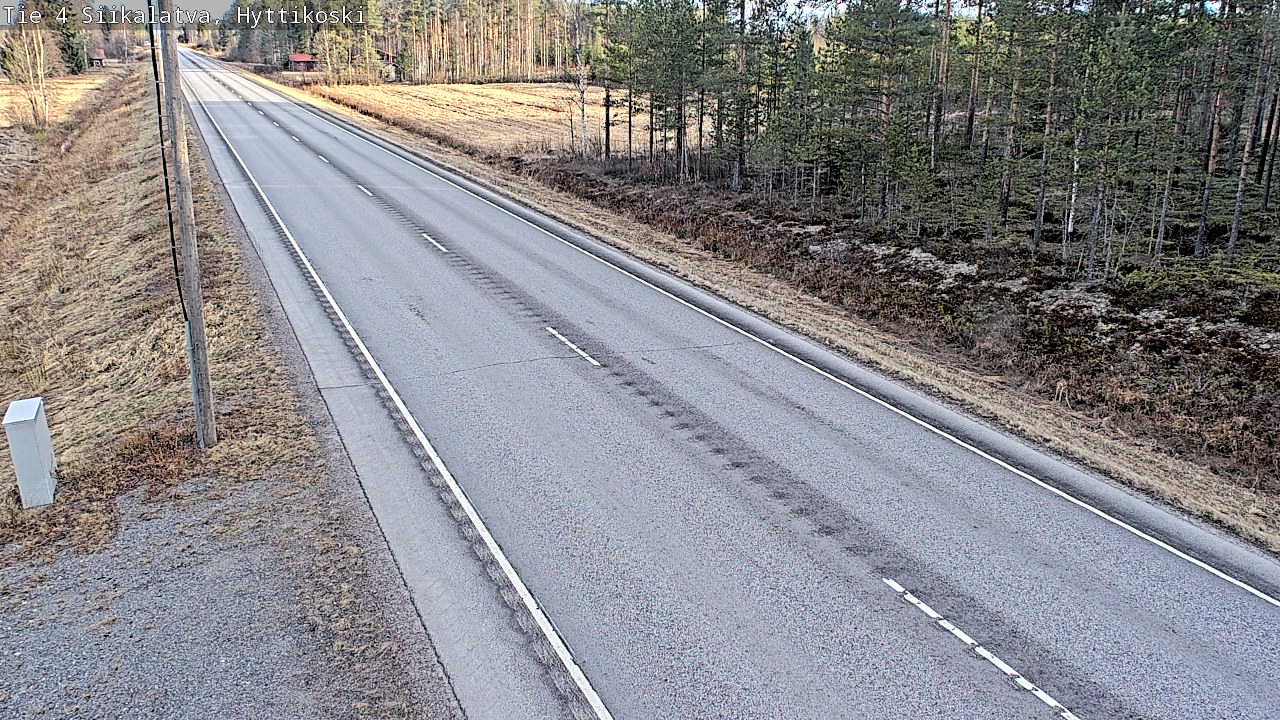 Weather Camera Image Väg 4 Siikalatva, Hyttikoski, Siikalatva, Pohjois-Pohjanmaa
