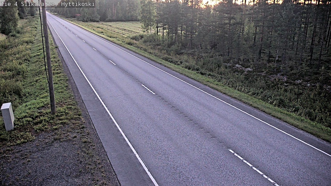 Weather Camera Image Road 4 Siikalatva, Hyttikoski, Siikalatva, Pohjois-Pohjanmaa