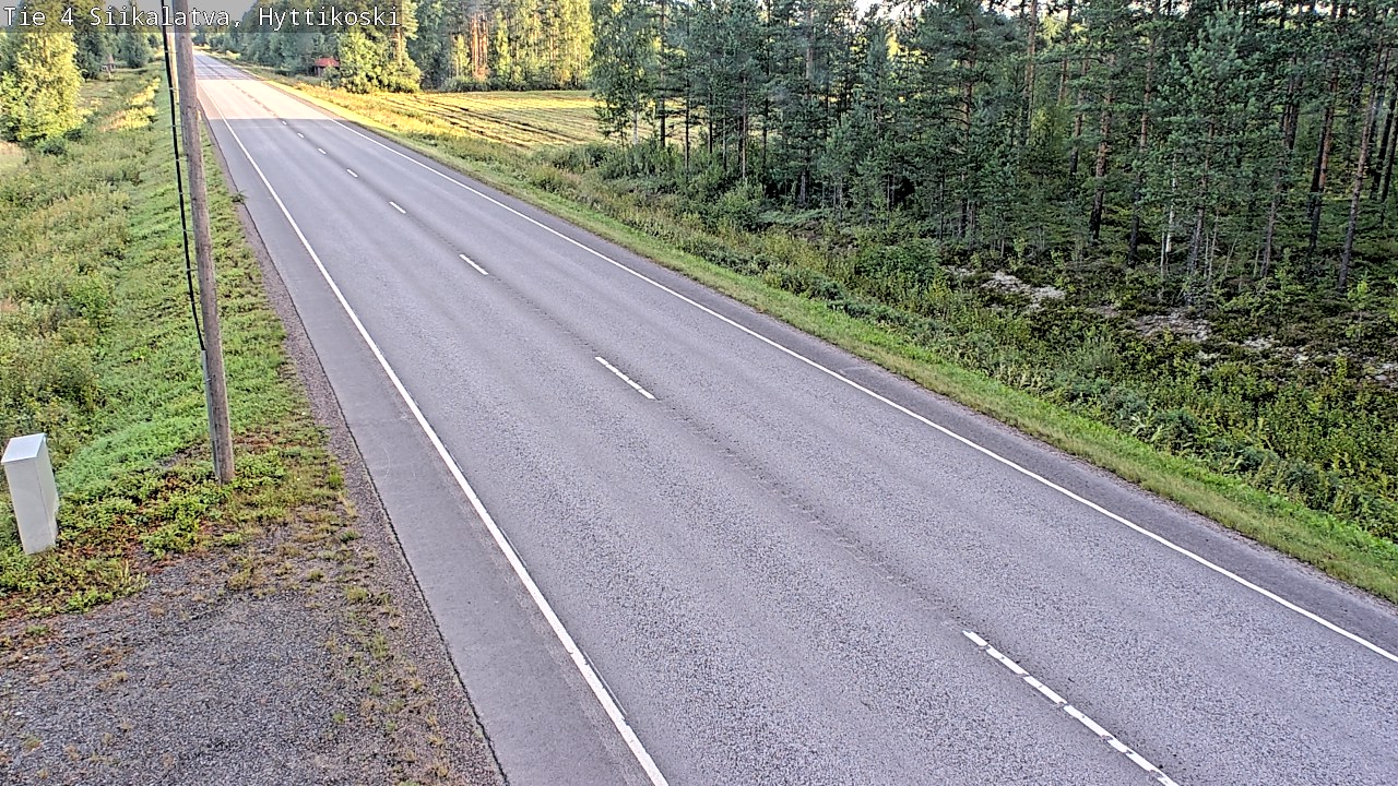 Weather Camera Image Road 4 Siikalatva, Hyttikoski, Siikalatva, Pohjois-Pohjanmaa