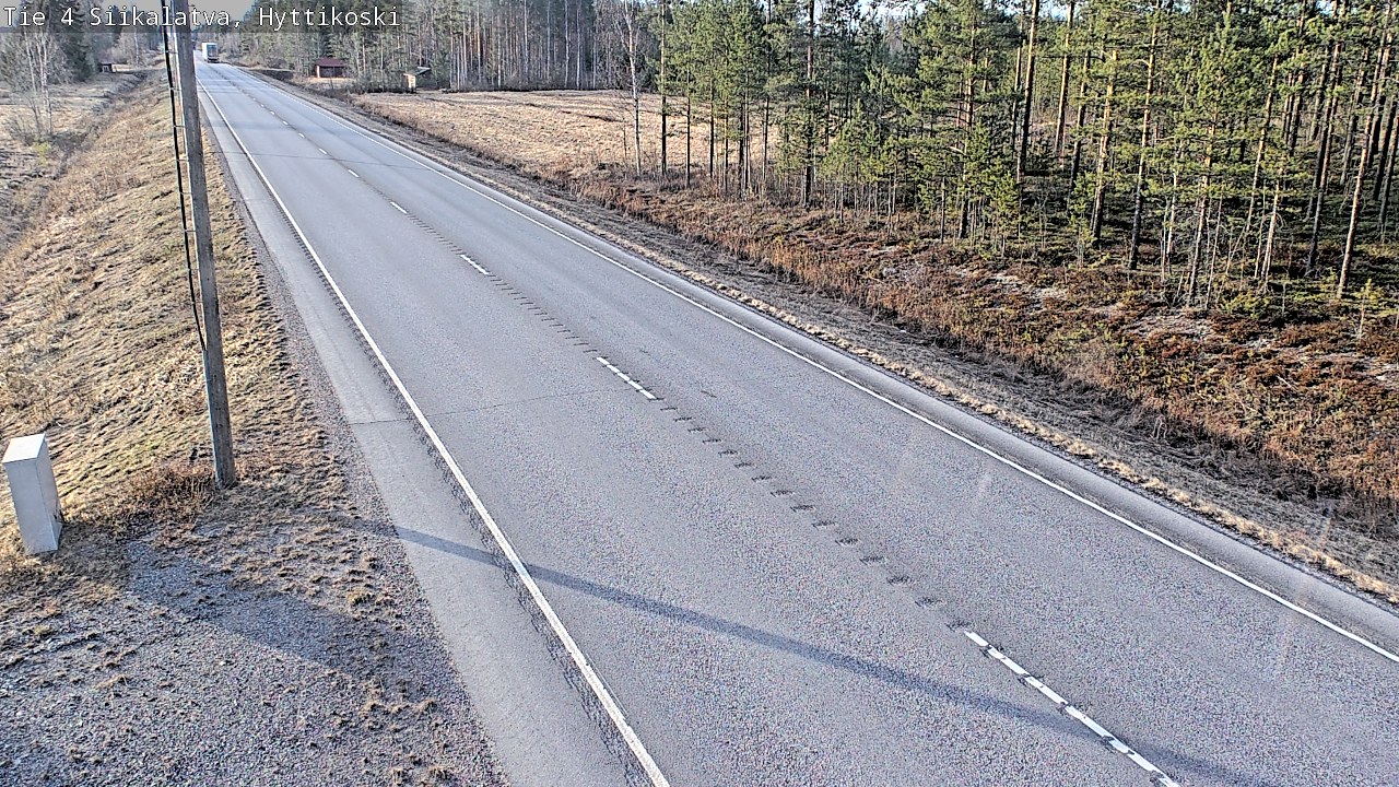 Weather Camera Image Väg 4 Siikalatva, Hyttikoski, Siikalatva, Pohjois-Pohjanmaa