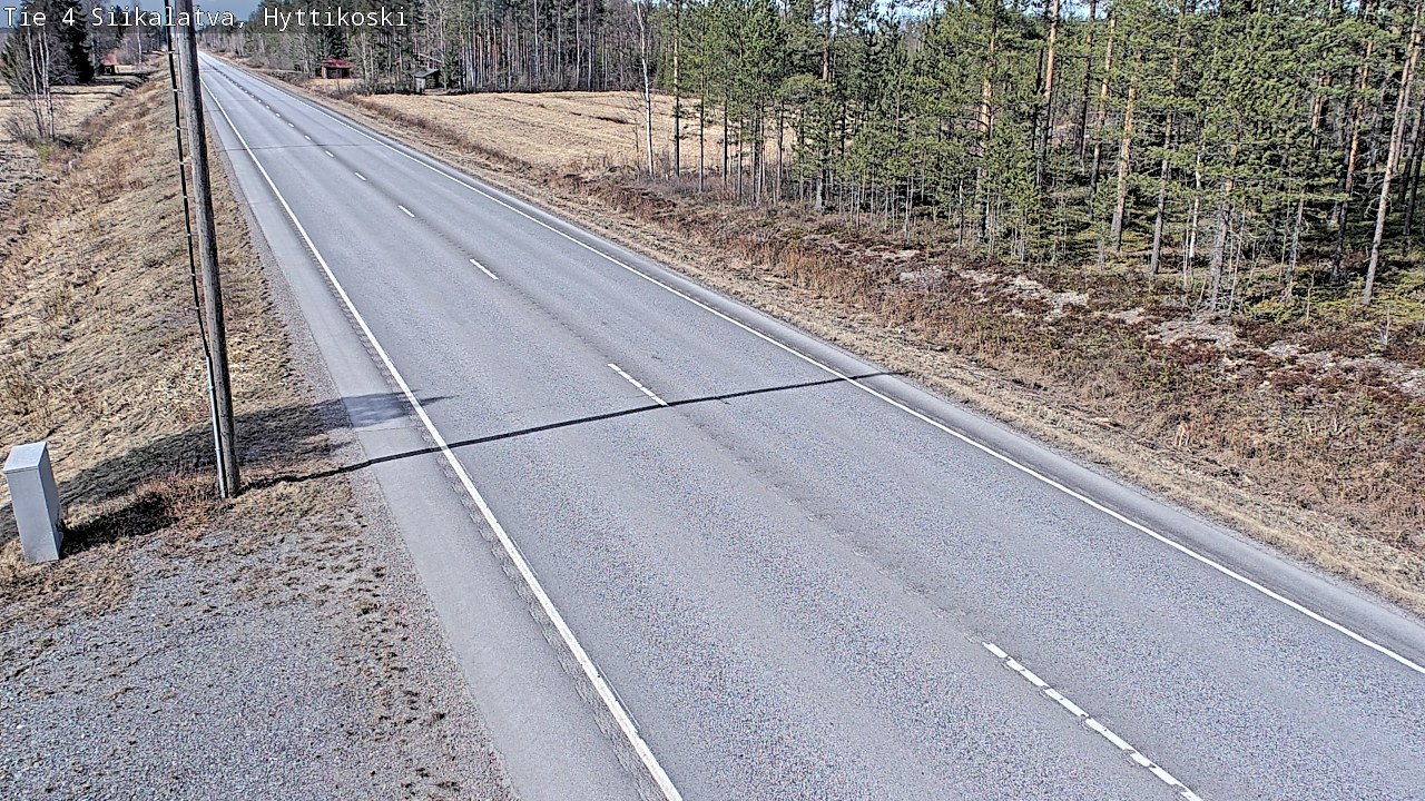 Weather Camera Image Väg 4 Siikalatva, Hyttikoski, Siikalatva, Pohjois-Pohjanmaa