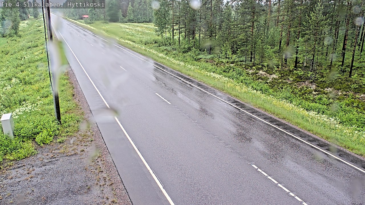 Weather Camera Image Väg 4 Siikalatva, Hyttikoski, Siikalatva, Pohjois-Pohjanmaa