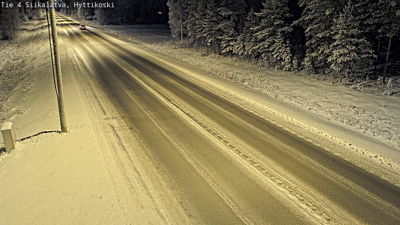 Weather Camera Image Väg 4 Siikalatva, Hyttikoski, Siikalatva, Pohjois-Pohjanmaa