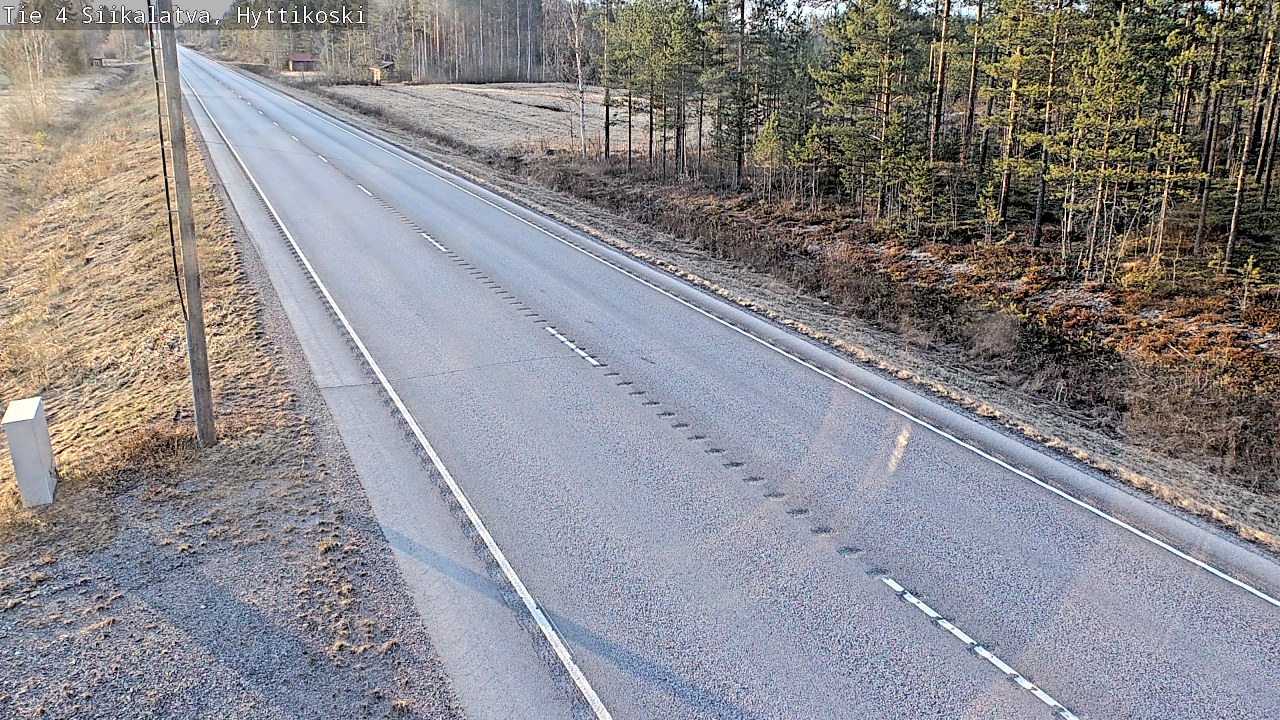 Weather Camera Image Väg 4 Siikalatva, Hyttikoski, Siikalatva, Pohjois-Pohjanmaa