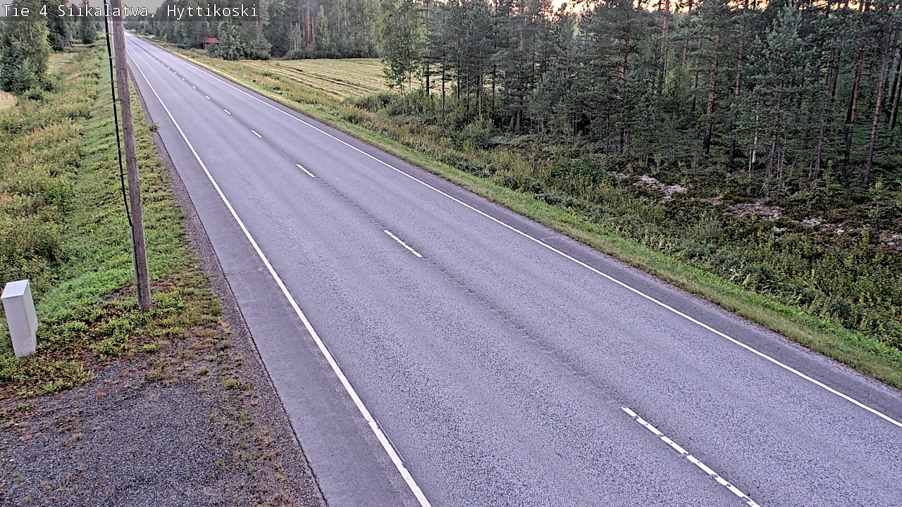 Weather Camera Image Road 4 Siikalatva, Hyttikoski, Siikalatva, Pohjois-Pohjanmaa