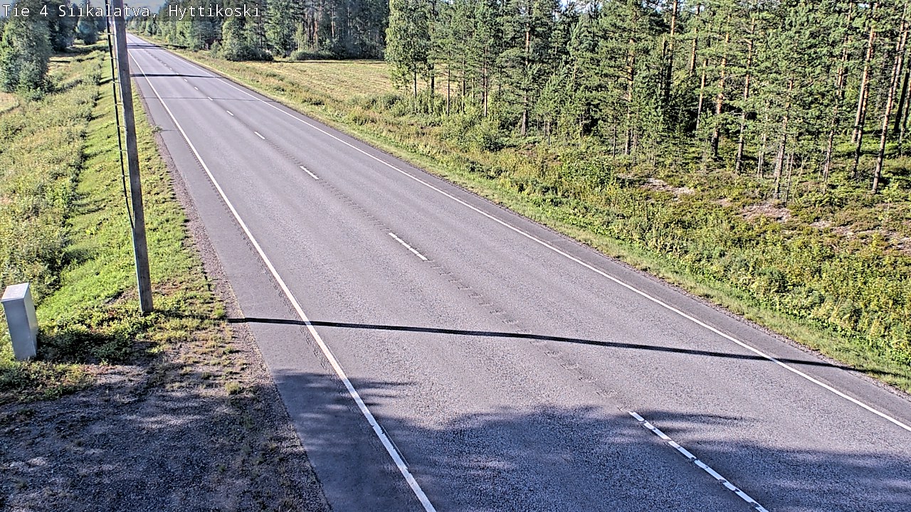 Weather Camera Image Road 4 Siikalatva, Hyttikoski, Siikalatva, Pohjois-Pohjanmaa