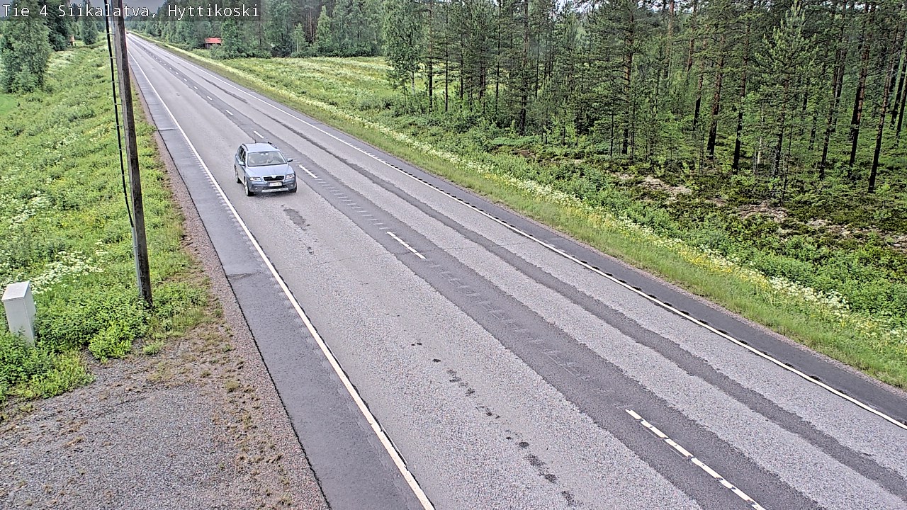 Weather Camera Image Väg 4 Siikalatva, Hyttikoski, Siikalatva, Pohjois-Pohjanmaa