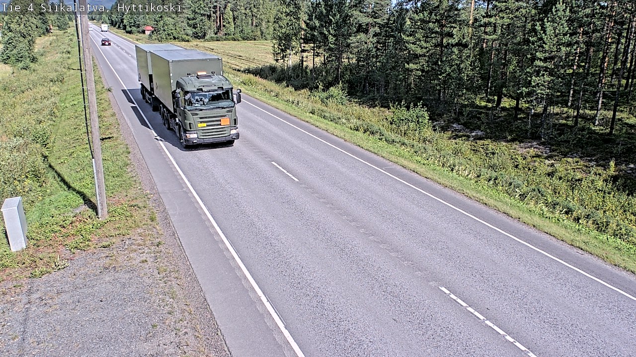 Weather Camera Image Road 4 Siikalatva, Hyttikoski, Siikalatva, Pohjois-Pohjanmaa