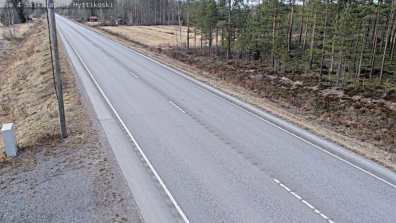 Weather Camera Image Väg 4 Siikalatva, Hyttikoski, Siikalatva, Pohjois-Pohjanmaa
