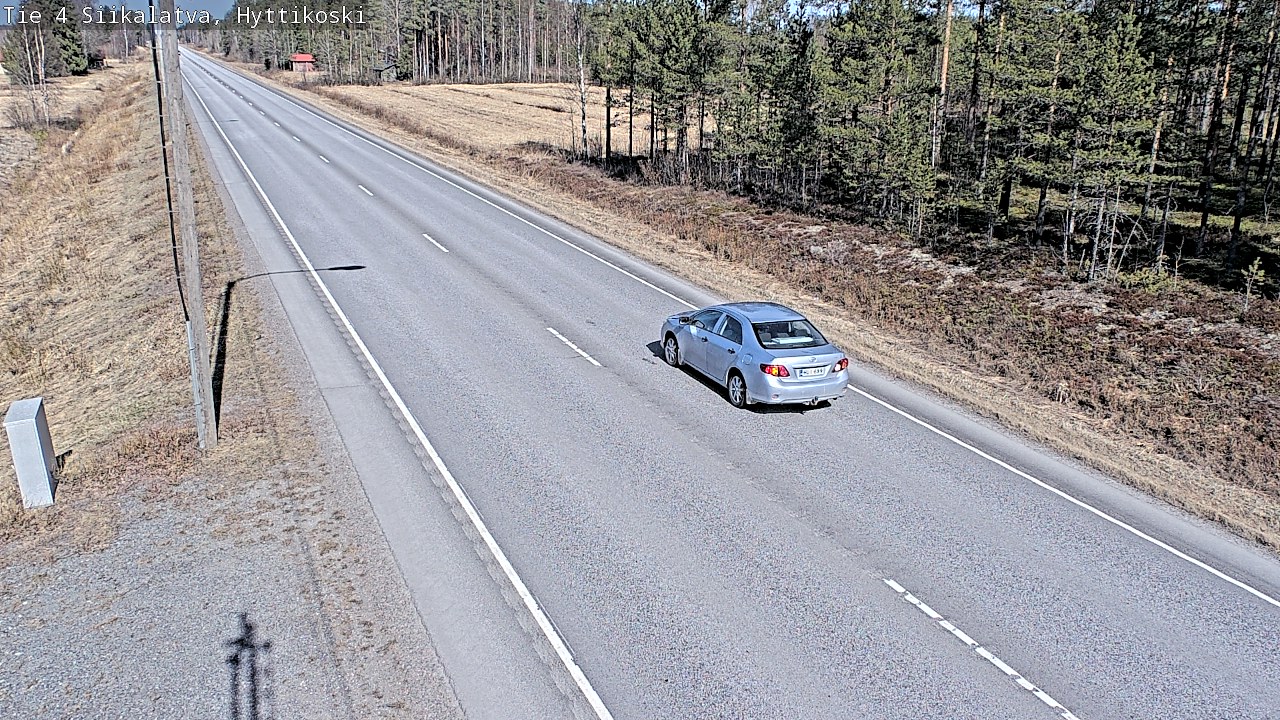 Weather Camera Image Väg 4 Siikalatva, Hyttikoski, Siikalatva, Pohjois-Pohjanmaa