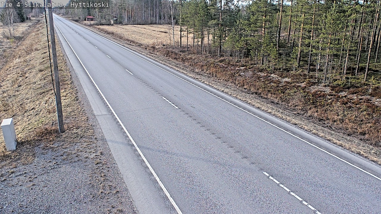 Weather Camera Image Väg 4 Siikalatva, Hyttikoski, Siikalatva, Pohjois-Pohjanmaa