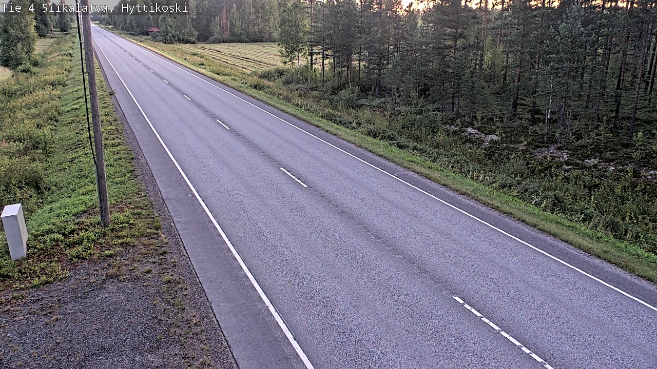 Weather Camera Image Road 4 Siikalatva, Hyttikoski, Siikalatva, Pohjois-Pohjanmaa