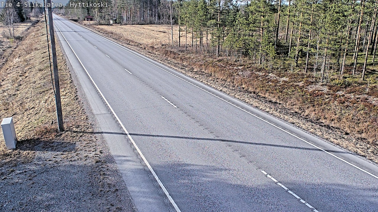 Weather Camera Image Väg 4 Siikalatva, Hyttikoski, Siikalatva, Pohjois-Pohjanmaa