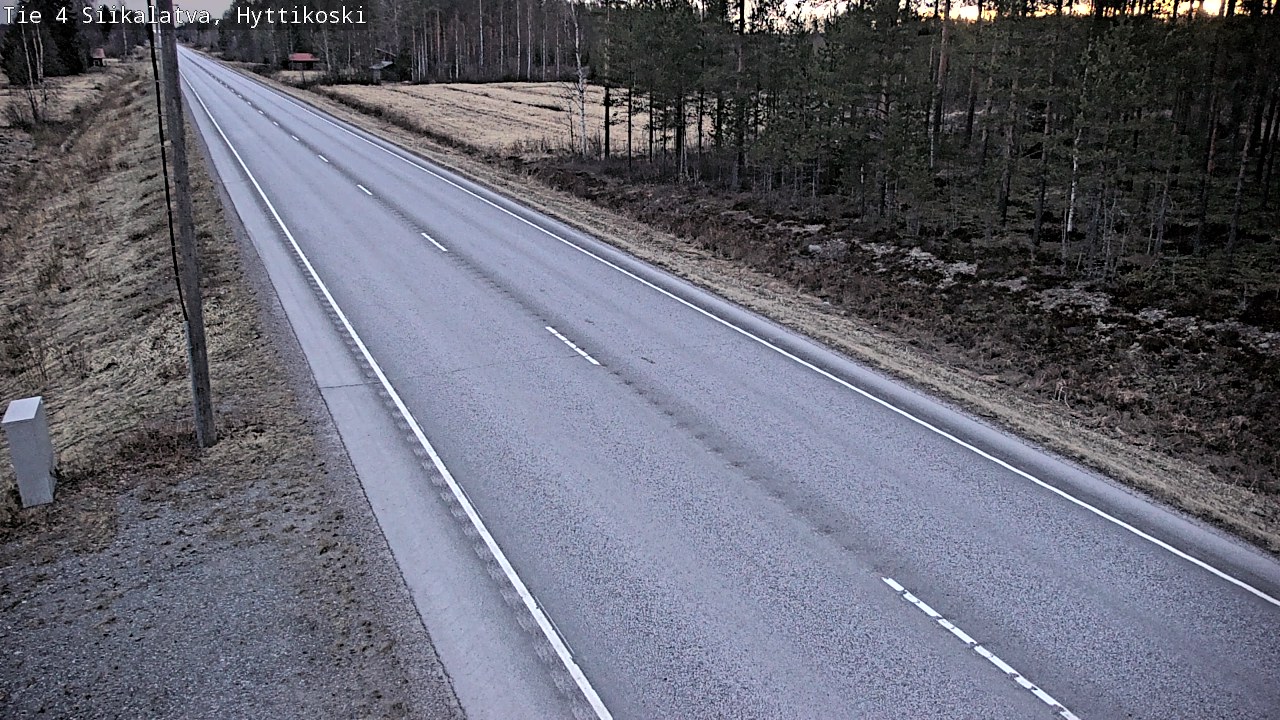 Weather Camera Image Väg 4 Siikalatva, Hyttikoski, Siikalatva, Pohjois-Pohjanmaa