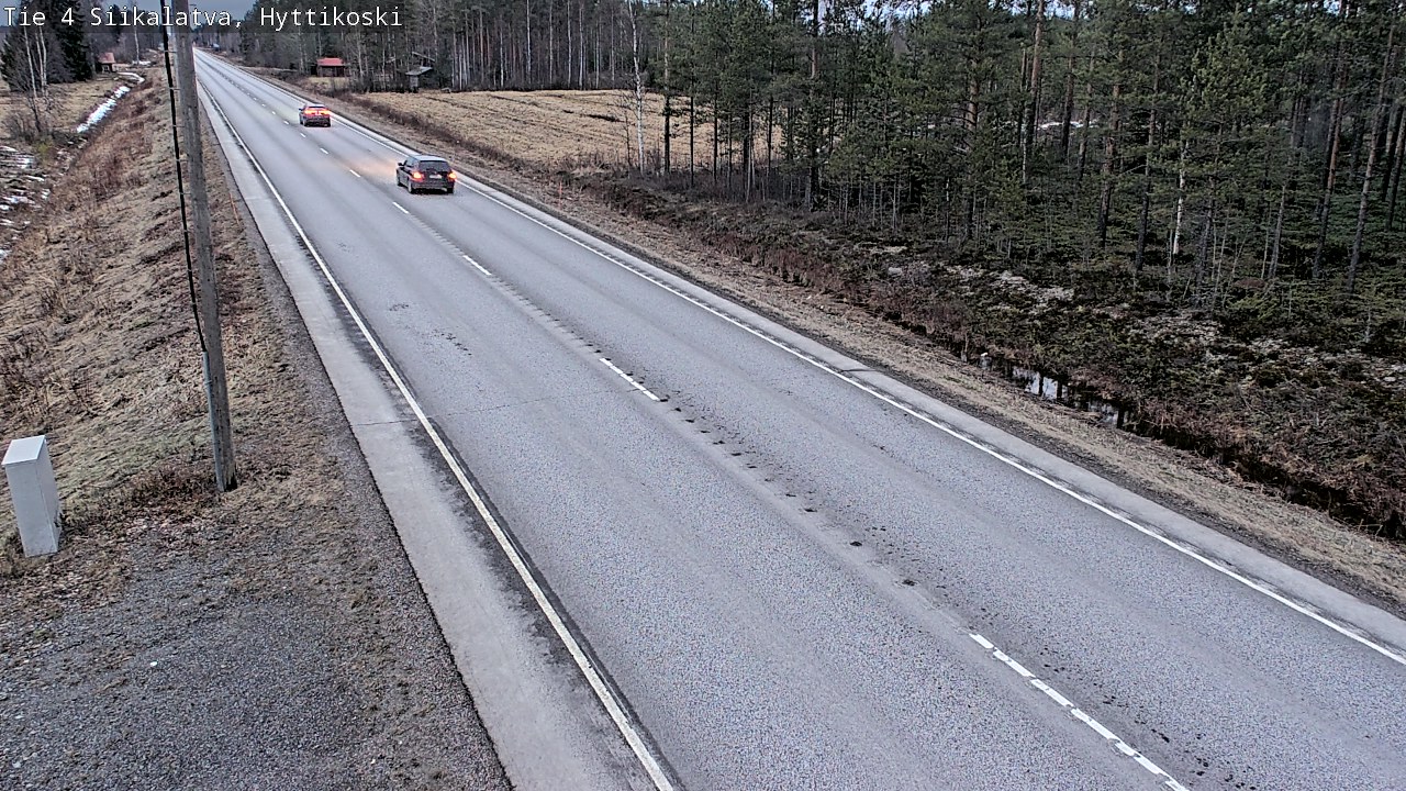 Weather Camera Image Road 4 Siikalatva, Hyttikoski, Siikalatva, Pohjois-Pohjanmaa