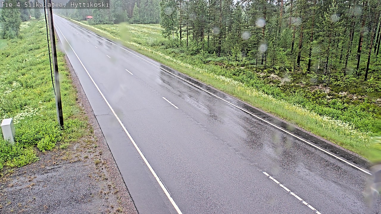 Weather Camera Image Väg 4 Siikalatva, Hyttikoski, Siikalatva, Pohjois-Pohjanmaa