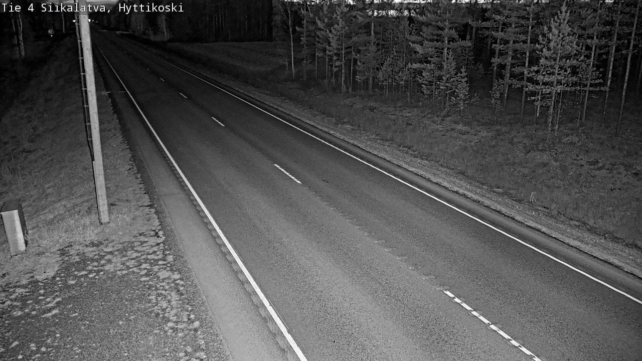 Weather Camera Image Väg 4 Siikalatva, Hyttikoski, Siikalatva, Pohjois-Pohjanmaa