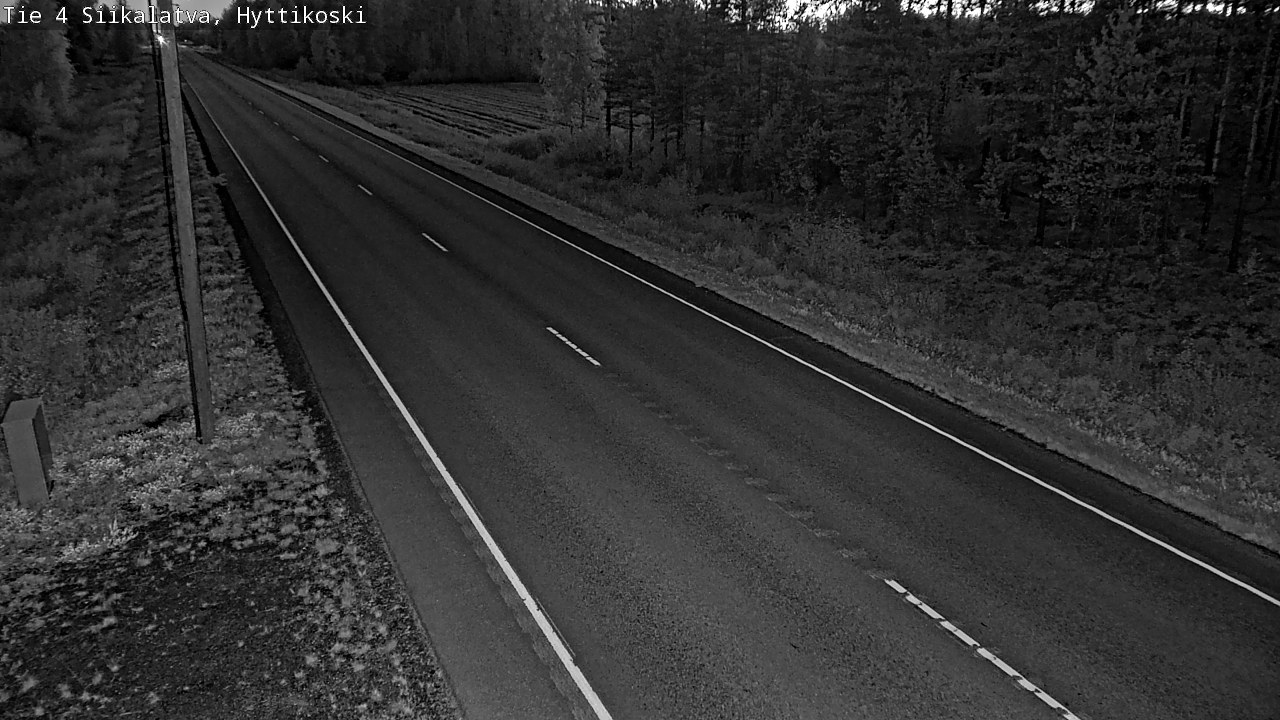 Weather Camera Image Road 4 Siikalatva, Hyttikoski, Siikalatva, Pohjois-Pohjanmaa