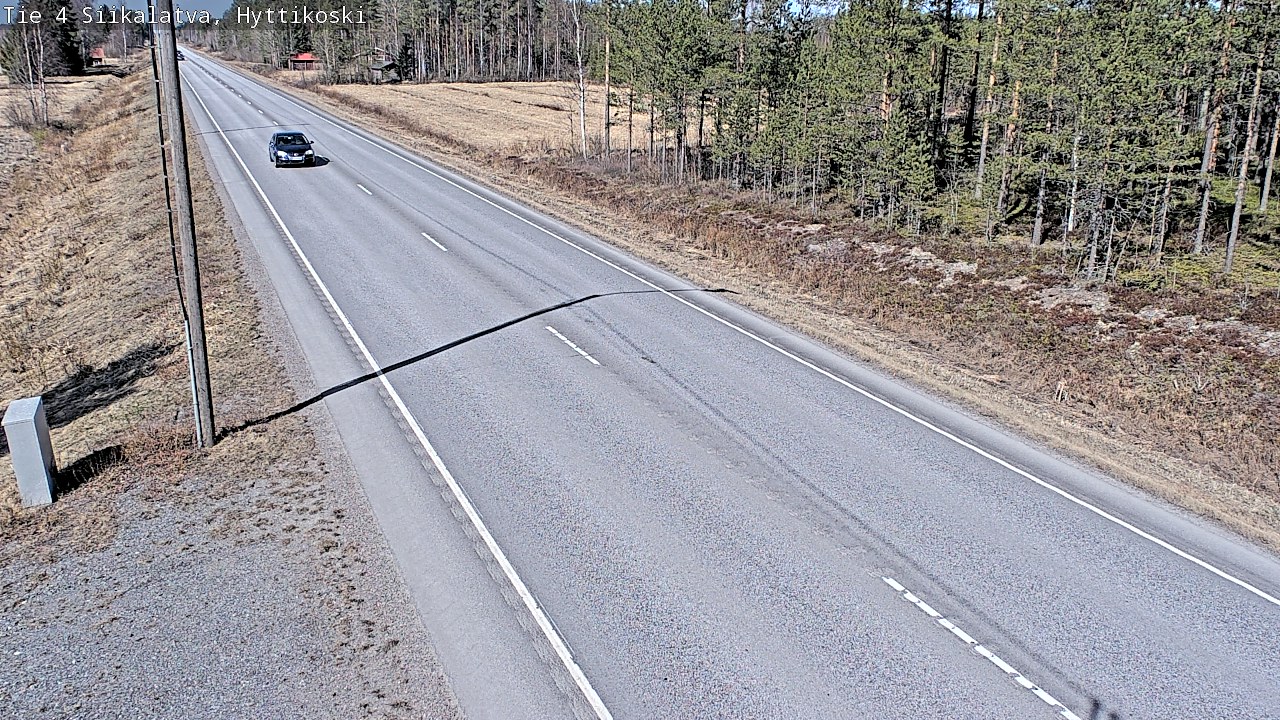 Weather Camera Image Väg 4 Siikalatva, Hyttikoski, Siikalatva, Pohjois-Pohjanmaa