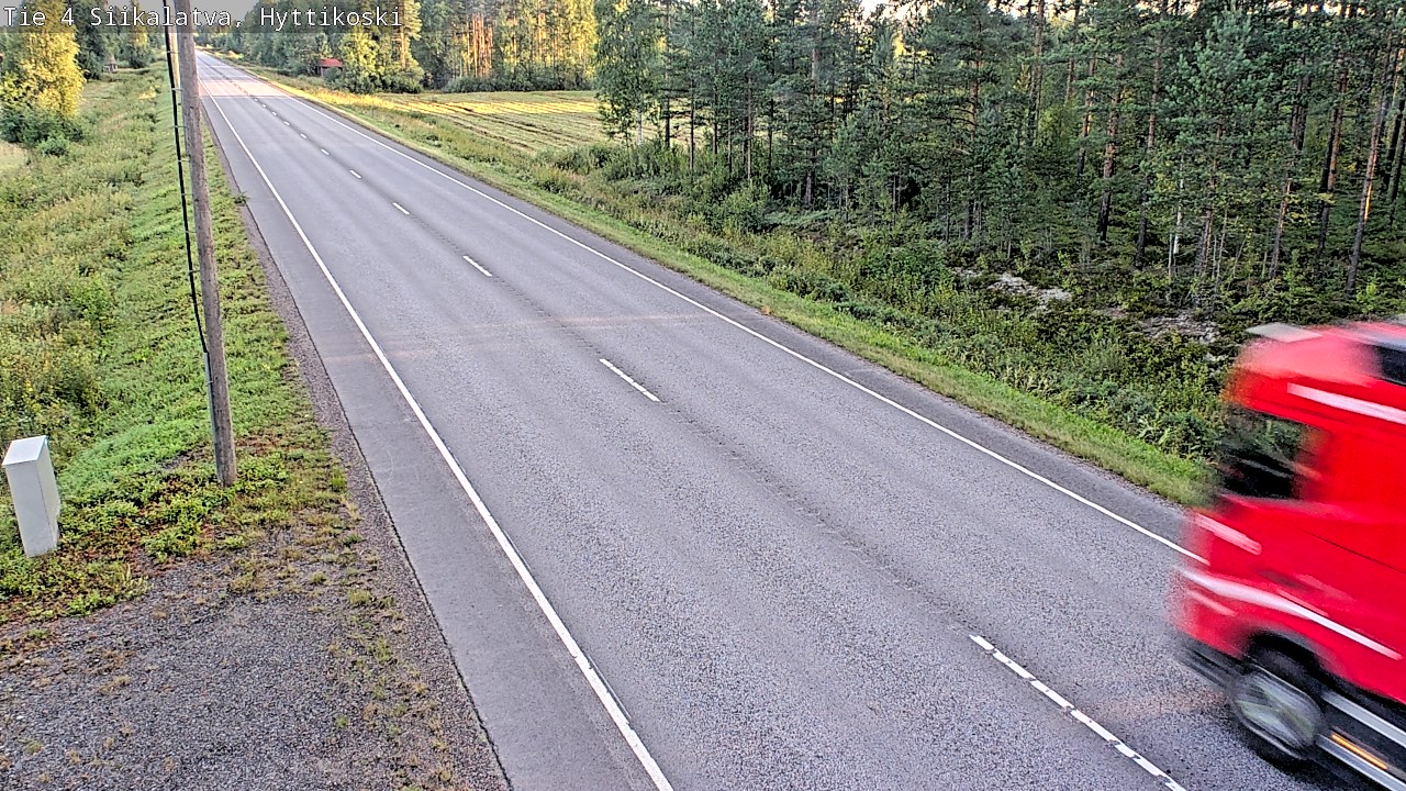 Weather Camera Image Road 4 Siikalatva, Hyttikoski, Siikalatva, Pohjois-Pohjanmaa