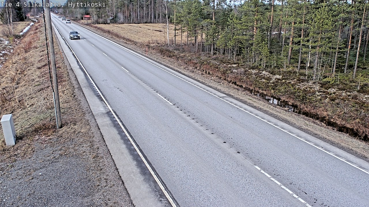 Weather Camera Image Road 4 Siikalatva, Hyttikoski, Siikalatva, Pohjois-Pohjanmaa