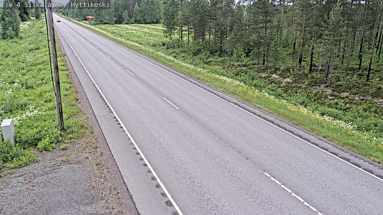 Weather Camera Image Road 4 Siikalatva, Hyttikoski, Siikalatva, Pohjois-Pohjanmaa