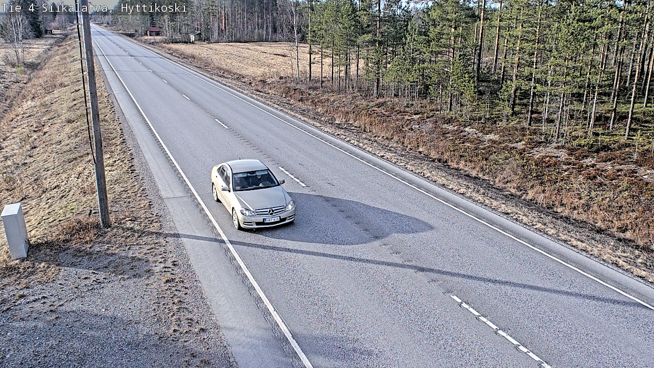 Weather Camera Image Väg 4 Siikalatva, Hyttikoski, Siikalatva, Pohjois-Pohjanmaa