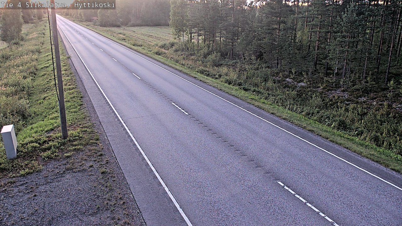 Weather Camera Image Road 4 Siikalatva, Hyttikoski, Siikalatva, Pohjois-Pohjanmaa