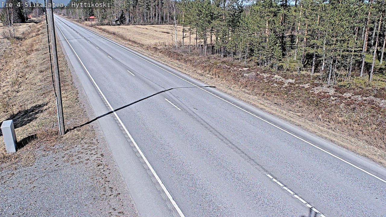 Weather Camera Image Väg 4 Siikalatva, Hyttikoski, Siikalatva, Pohjois-Pohjanmaa