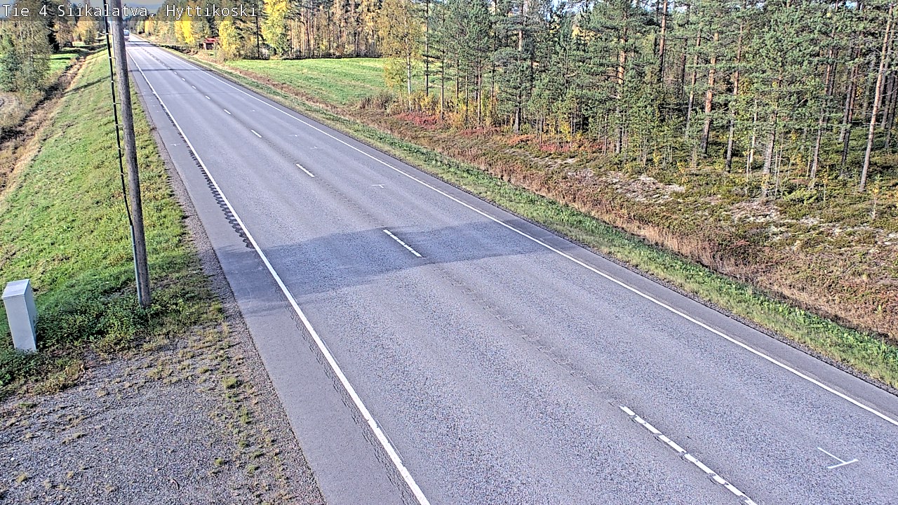 Weather Camera Image Road 4 Siikalatva, Hyttikoski, Siikalatva, Pohjois-Pohjanmaa