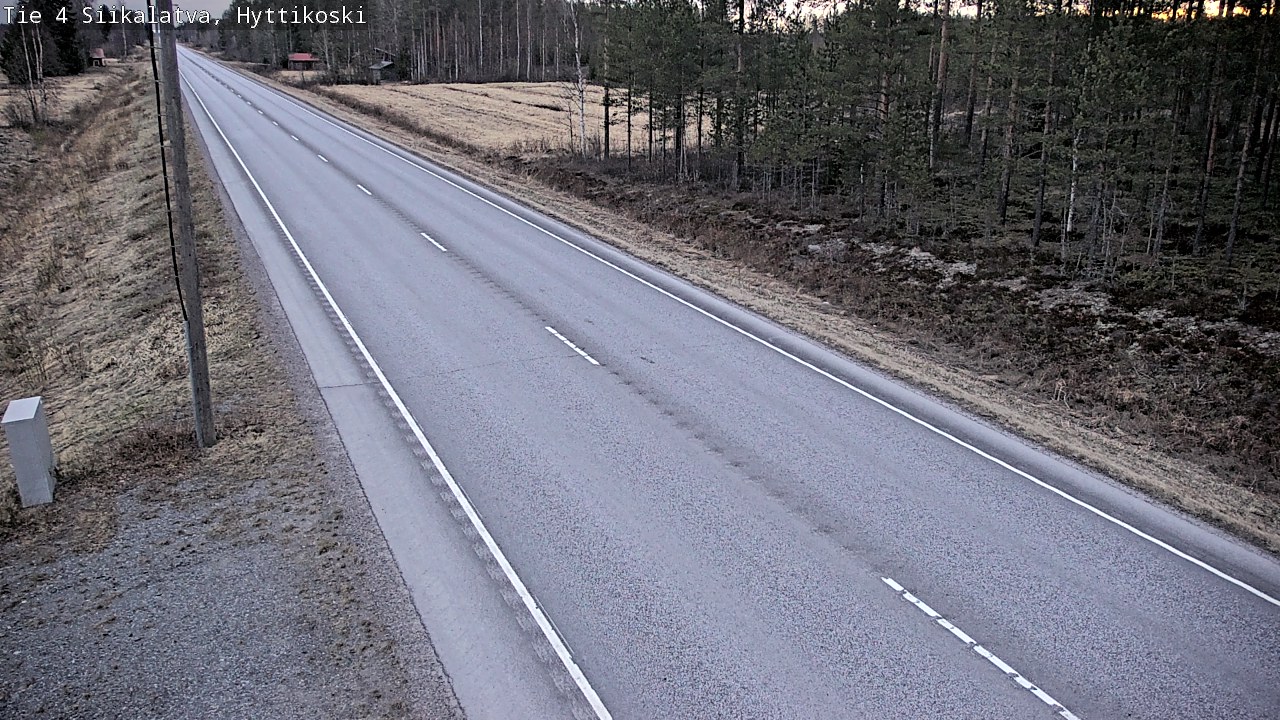Weather Camera Image Väg 4 Siikalatva, Hyttikoski, Siikalatva, Pohjois-Pohjanmaa
