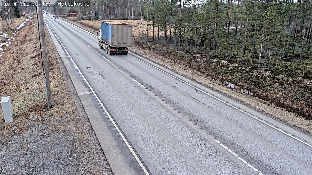 Weather Camera Image Road 4 Siikalatva, Hyttikoski, Siikalatva, Pohjois-Pohjanmaa