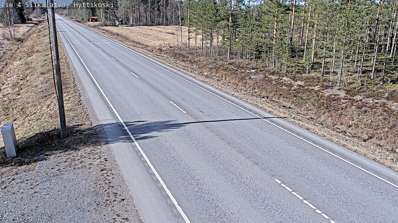 Weather Camera Image Väg 4 Siikalatva, Hyttikoski, Siikalatva, Pohjois-Pohjanmaa