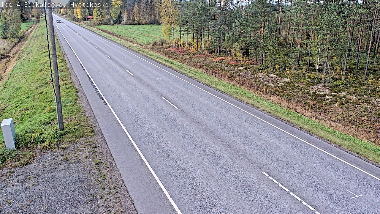 Weather Camera Image Road 4 Siikalatva, Hyttikoski, Siikalatva, Pohjois-Pohjanmaa