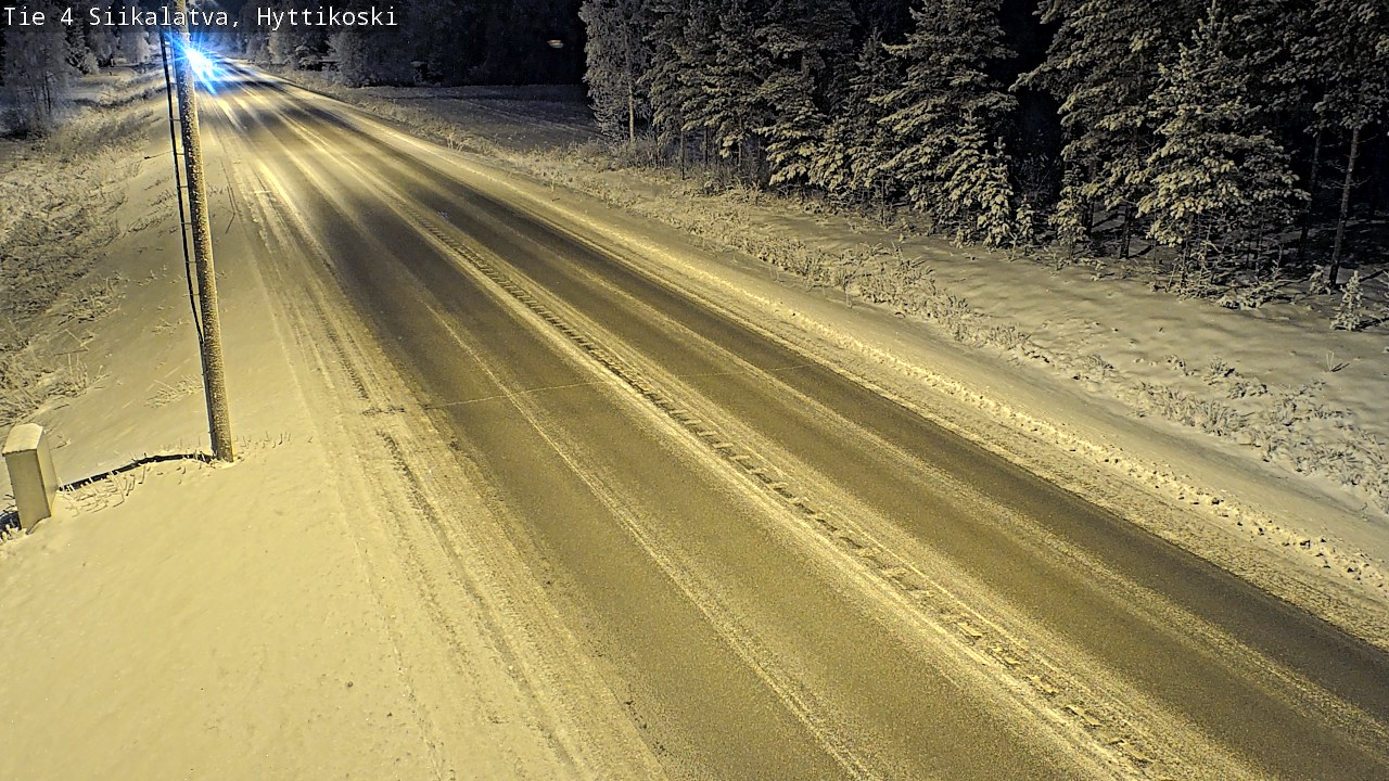 Weather Camera Image Väg 4 Siikalatva, Hyttikoski, Siikalatva, Pohjois-Pohjanmaa