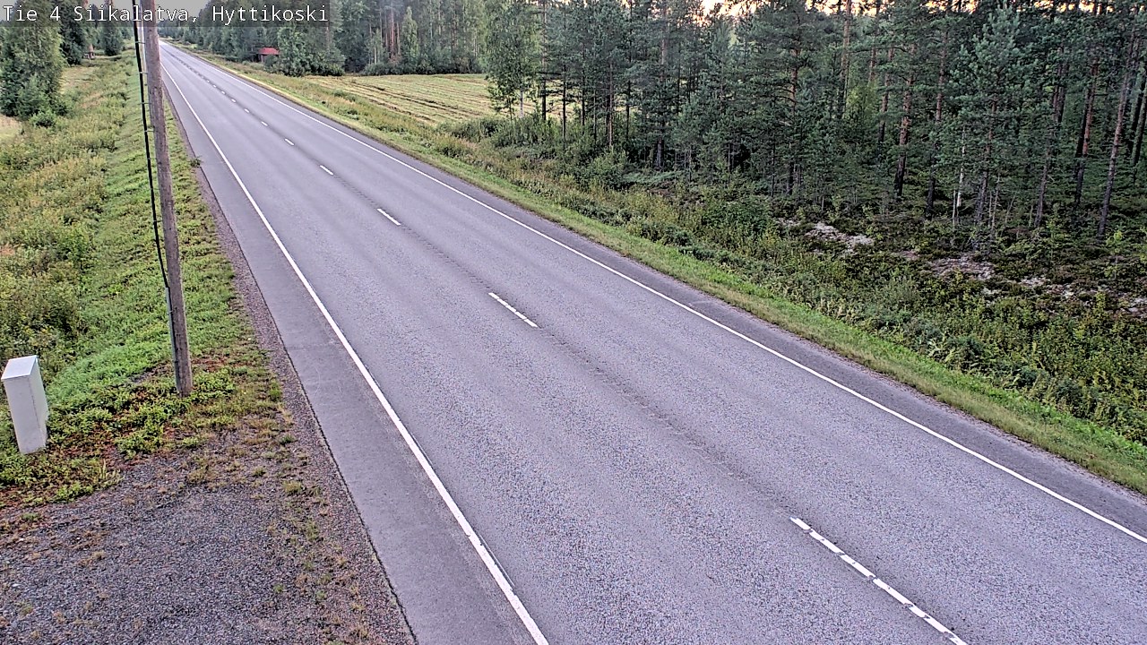 Weather Camera Image Road 4 Siikalatva, Hyttikoski, Siikalatva, Pohjois-Pohjanmaa