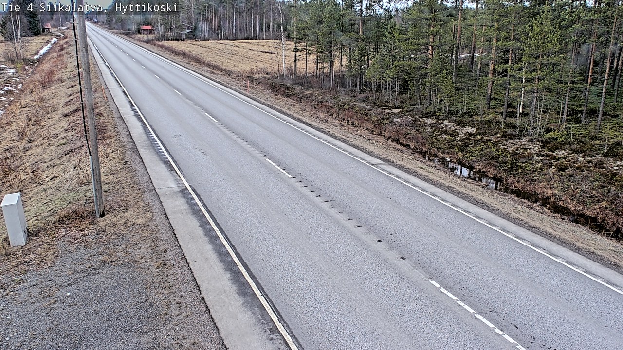 Weather Camera Image Road 4 Siikalatva, Hyttikoski, Siikalatva, Pohjois-Pohjanmaa
