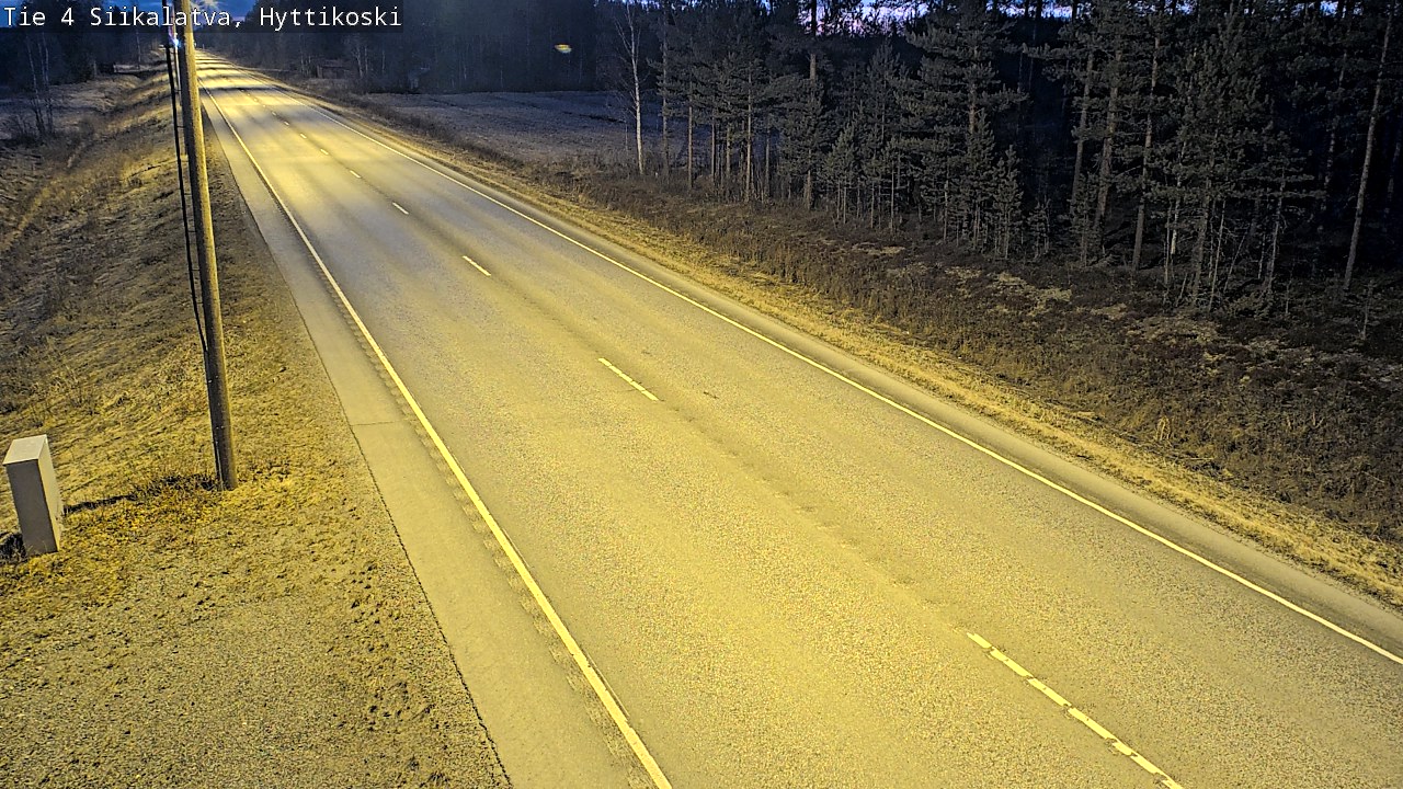 Weather Camera Image Väg 4 Siikalatva, Hyttikoski, Siikalatva, Pohjois-Pohjanmaa
