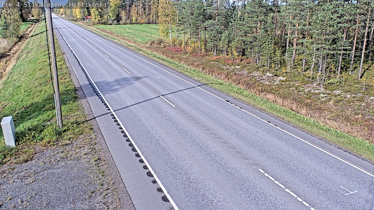Weather Camera Image Road 4 Siikalatva, Hyttikoski, Siikalatva, Pohjois-Pohjanmaa