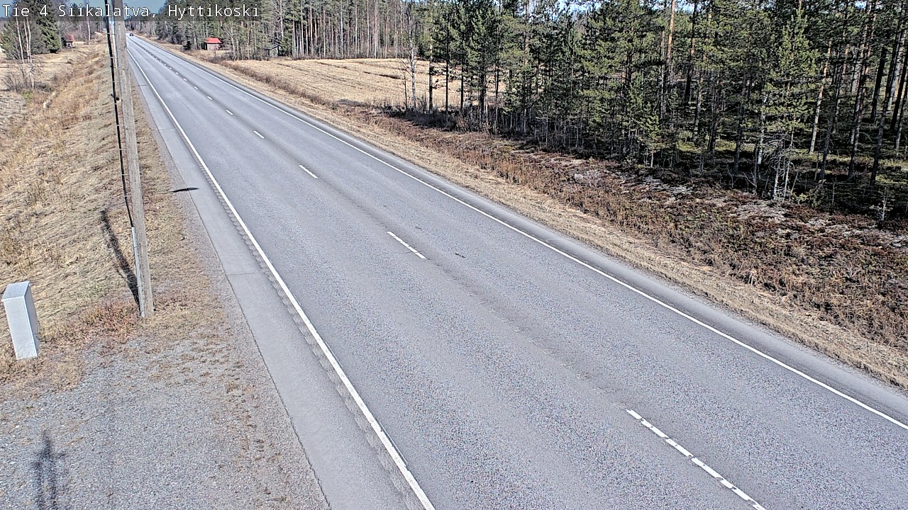 Weather Camera Image Väg 4 Siikalatva, Hyttikoski, Siikalatva, Pohjois-Pohjanmaa