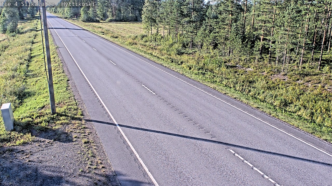 Weather Camera Image Road 4 Siikalatva, Hyttikoski, Siikalatva, Pohjois-Pohjanmaa