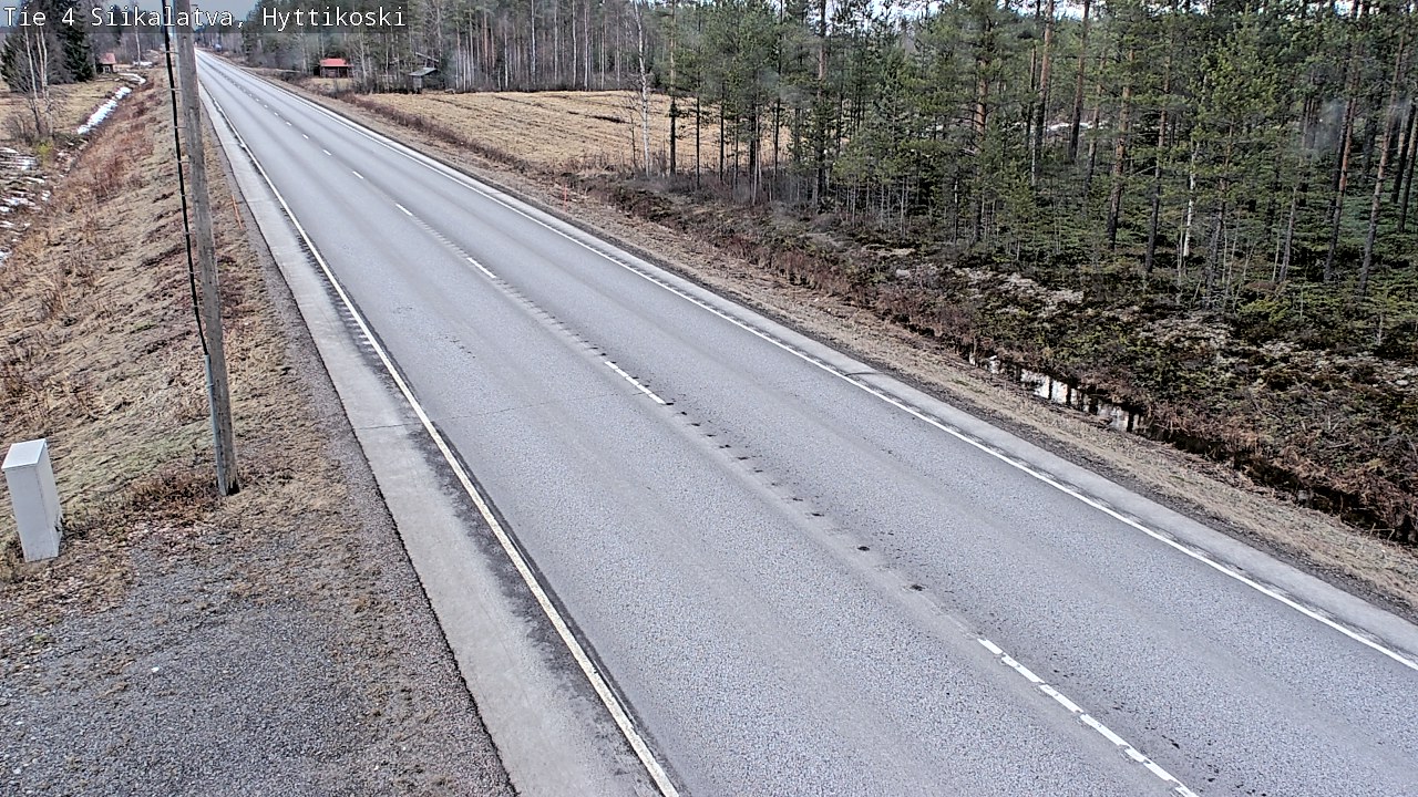 Weather Camera Image Road 4 Siikalatva, Hyttikoski, Siikalatva, Pohjois-Pohjanmaa