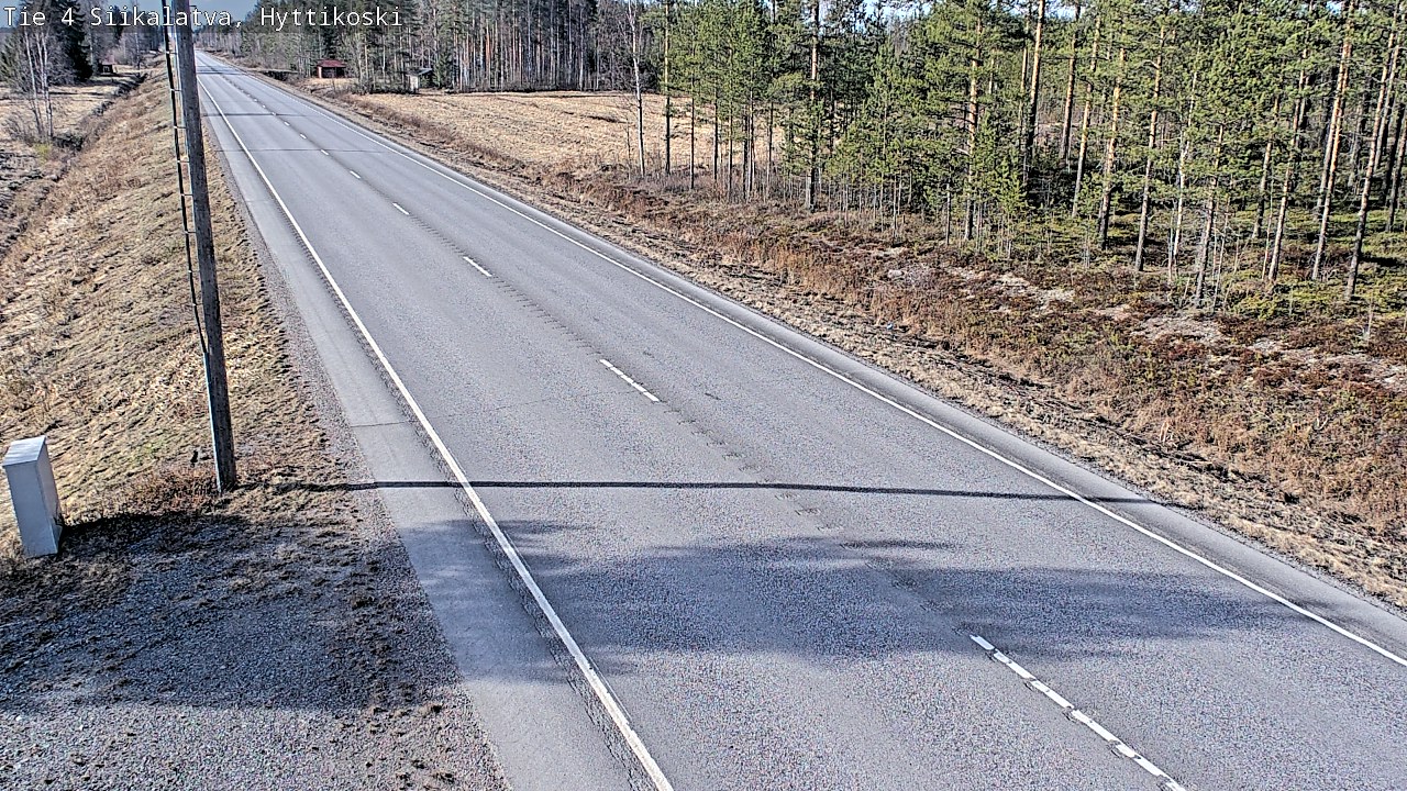 Weather Camera Image Väg 4 Siikalatva, Hyttikoski, Siikalatva, Pohjois-Pohjanmaa
