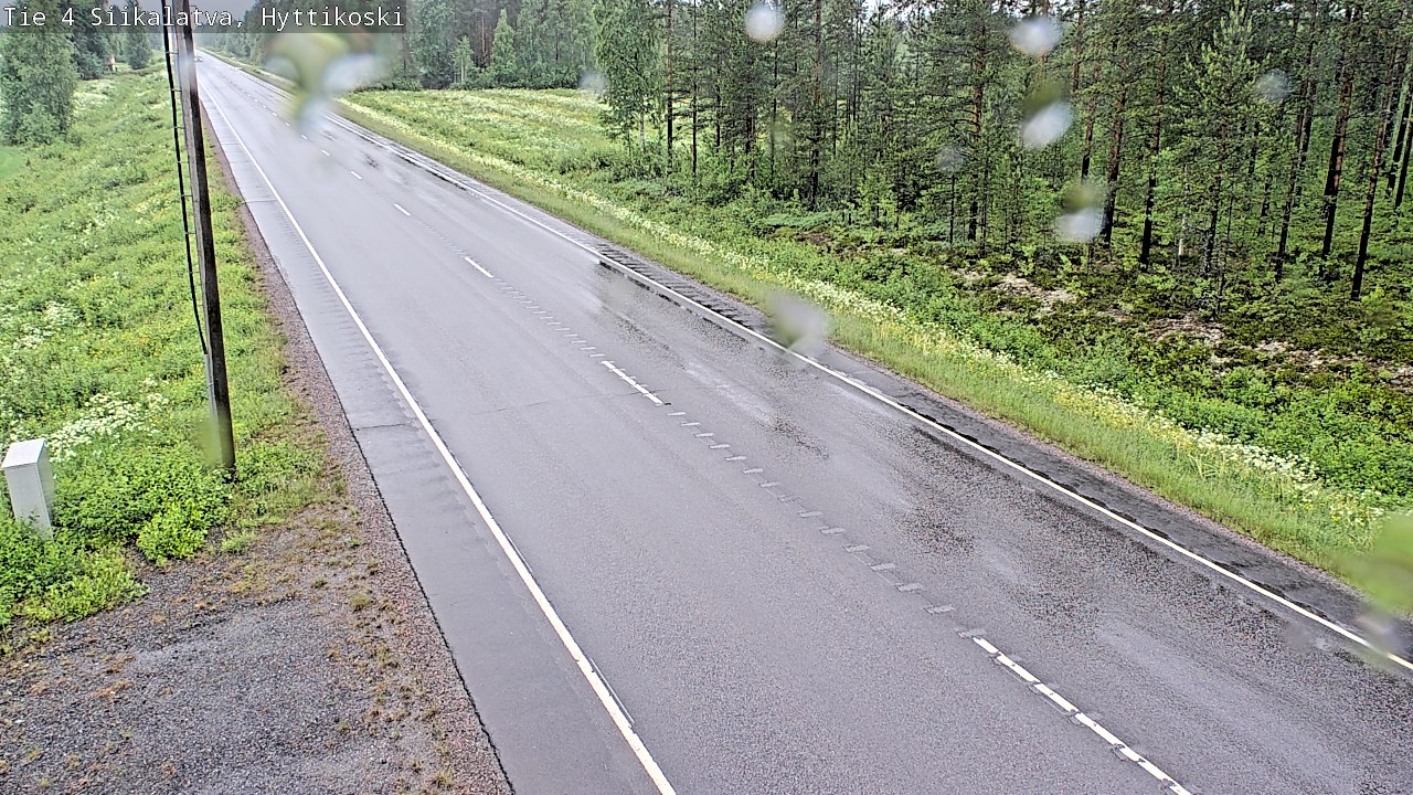 Weather Camera Image Väg 4 Siikalatva, Hyttikoski, Siikalatva, Pohjois-Pohjanmaa