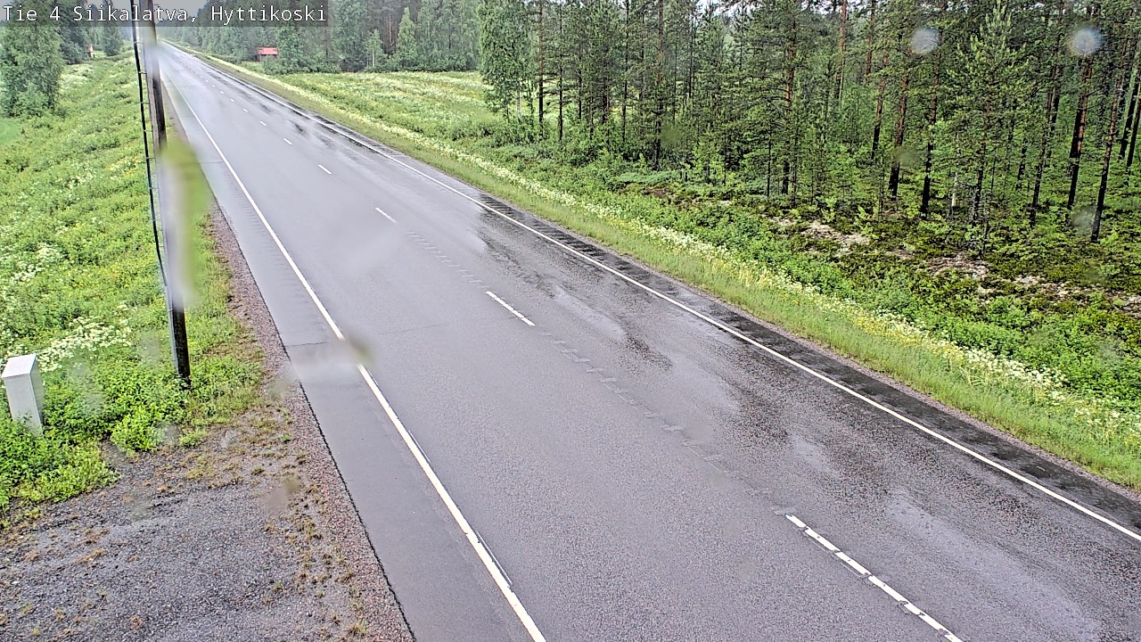 Weather Camera Image Väg 4 Siikalatva, Hyttikoski, Siikalatva, Pohjois-Pohjanmaa