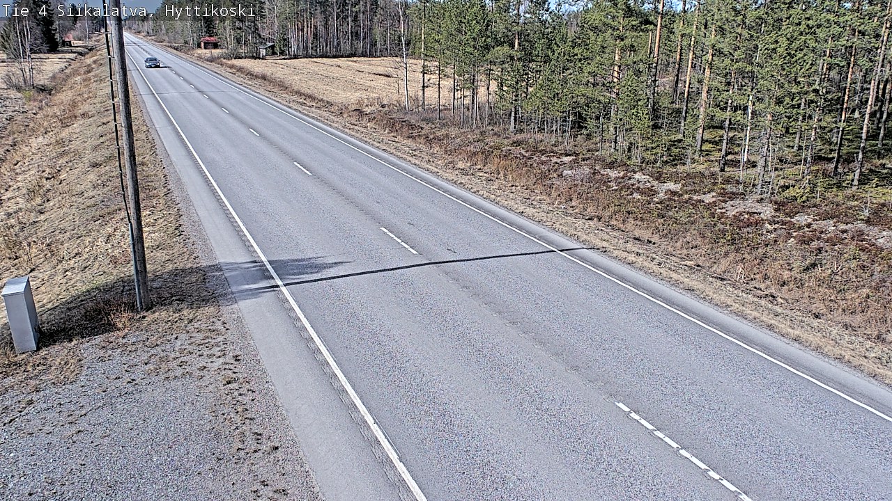Weather Camera Image Väg 4 Siikalatva, Hyttikoski, Siikalatva, Pohjois-Pohjanmaa