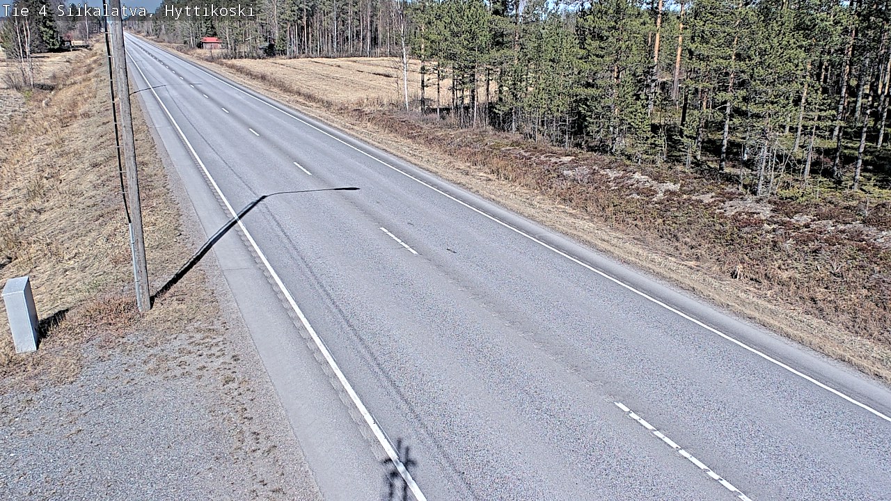 Weather Camera Image Väg 4 Siikalatva, Hyttikoski, Siikalatva, Pohjois-Pohjanmaa