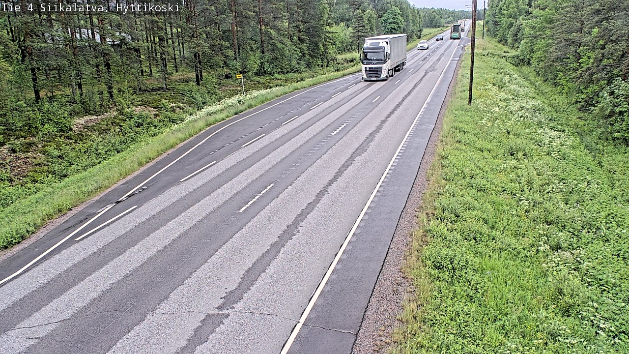 Weather Camera Image Road 4 Siikalatva, Hyttikoski, Siikalatva, Pohjois-Pohjanmaa