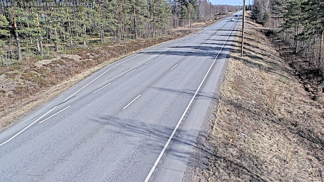 Weather Camera Image Väg 4 Siikalatva, Hyttikoski, Siikalatva, Pohjois-Pohjanmaa