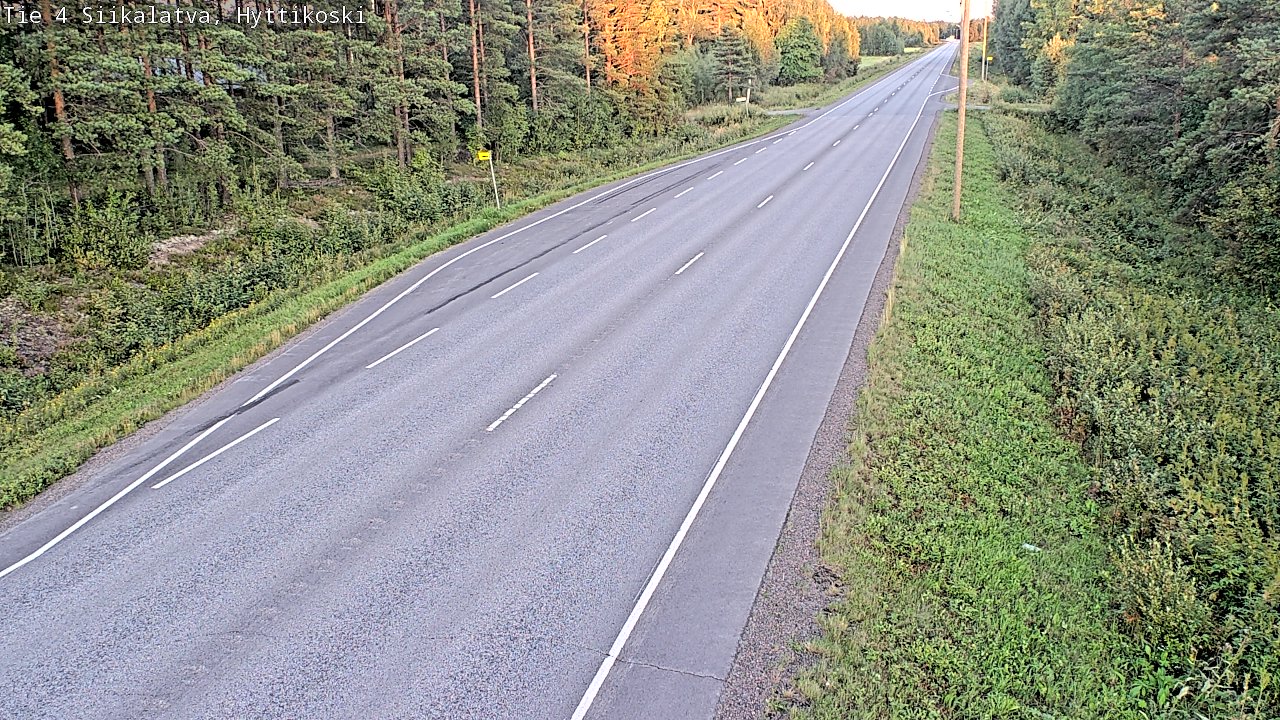 Weather Camera Image Väg 4 Siikalatva, Hyttikoski, Siikalatva, Pohjois-Pohjanmaa